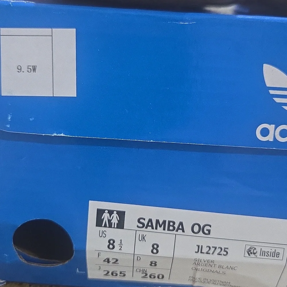 Beautiful Adidas Samba OG Tennis Shoes. Brand New! Unisex, M 8.5, W 9.5. - Picture 6 of 15